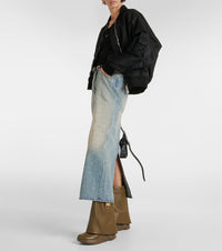Bottines Shark Lock Biker 85 en cuir grainé - Dark Khaki