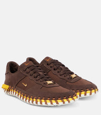 60€ / 59 sold //58 QTY / ST102%   Sneakers Nike x Jacquemus en cuir - Dark Brown