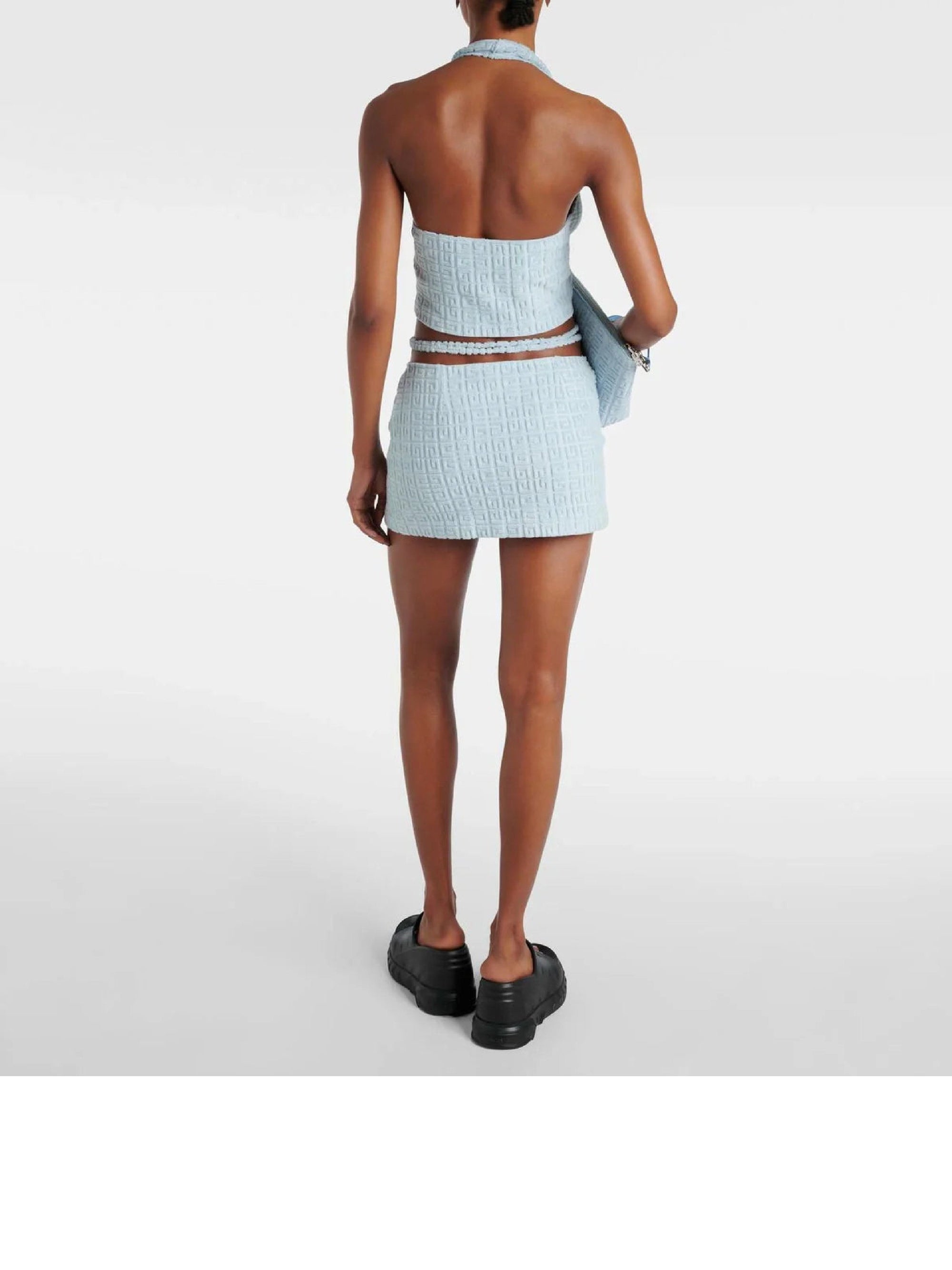 TOWELLING WRAP SKIRT