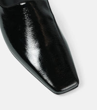 Mocassins à bouts carrés en cuir - Black