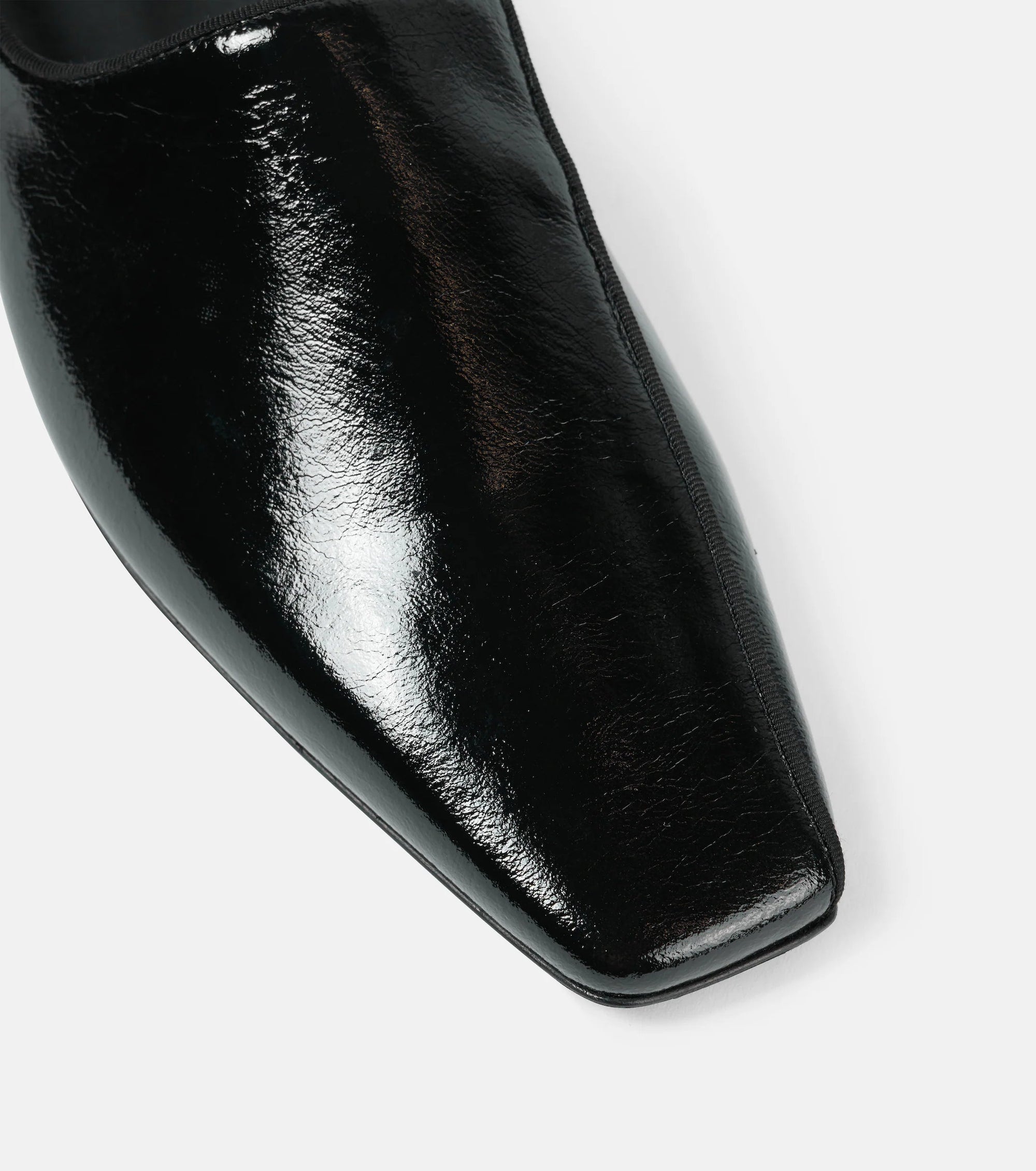 Mocassins à bouts carrés en cuir - Black