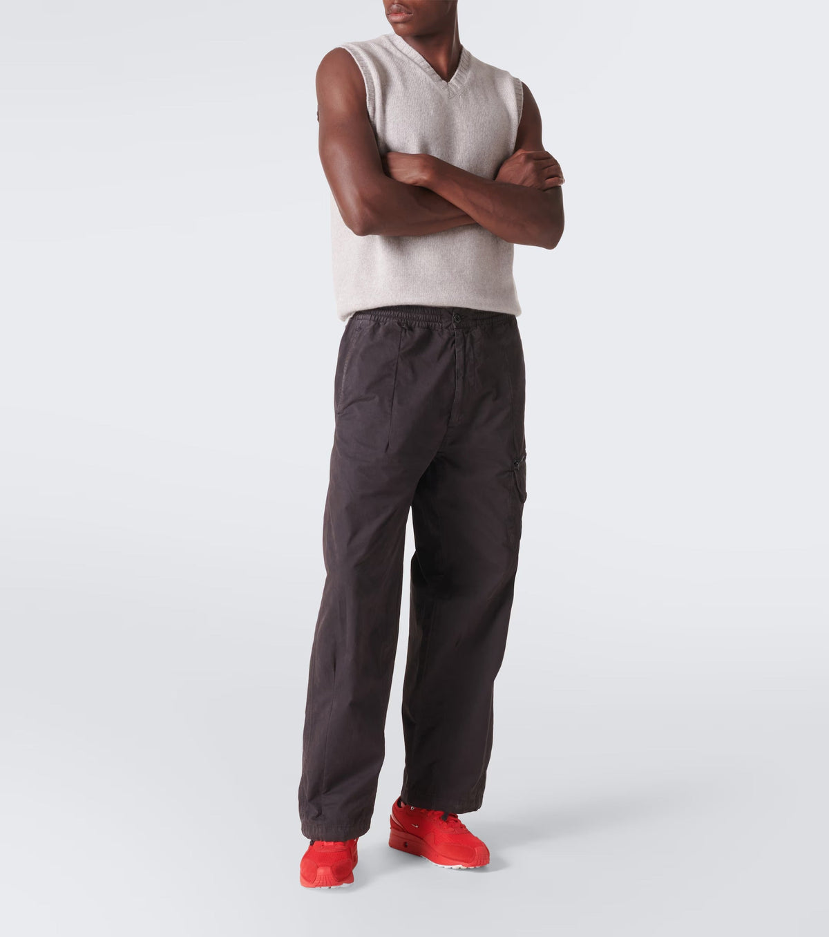 60€ / 195 sold //200 QTY / ST98%   Sneakers Air Max 1 86 Nike x Jacquemus en cuir - Dark Red