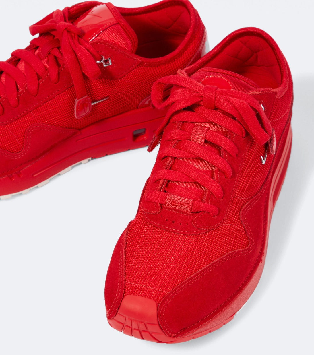 60€ / 195 sold //200 QTY / ST98%   Sneakers Air Max 1 86 Nike x Jacquemus en cuir - Dark Red