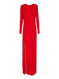 DRAPED OPEN-BACK LONG DRESS