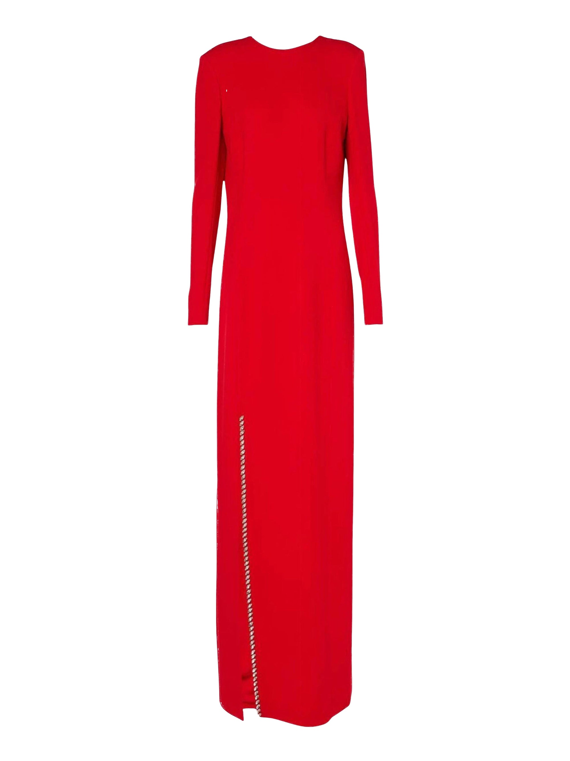 DRAPED OPEN-BACK LONG DRESS