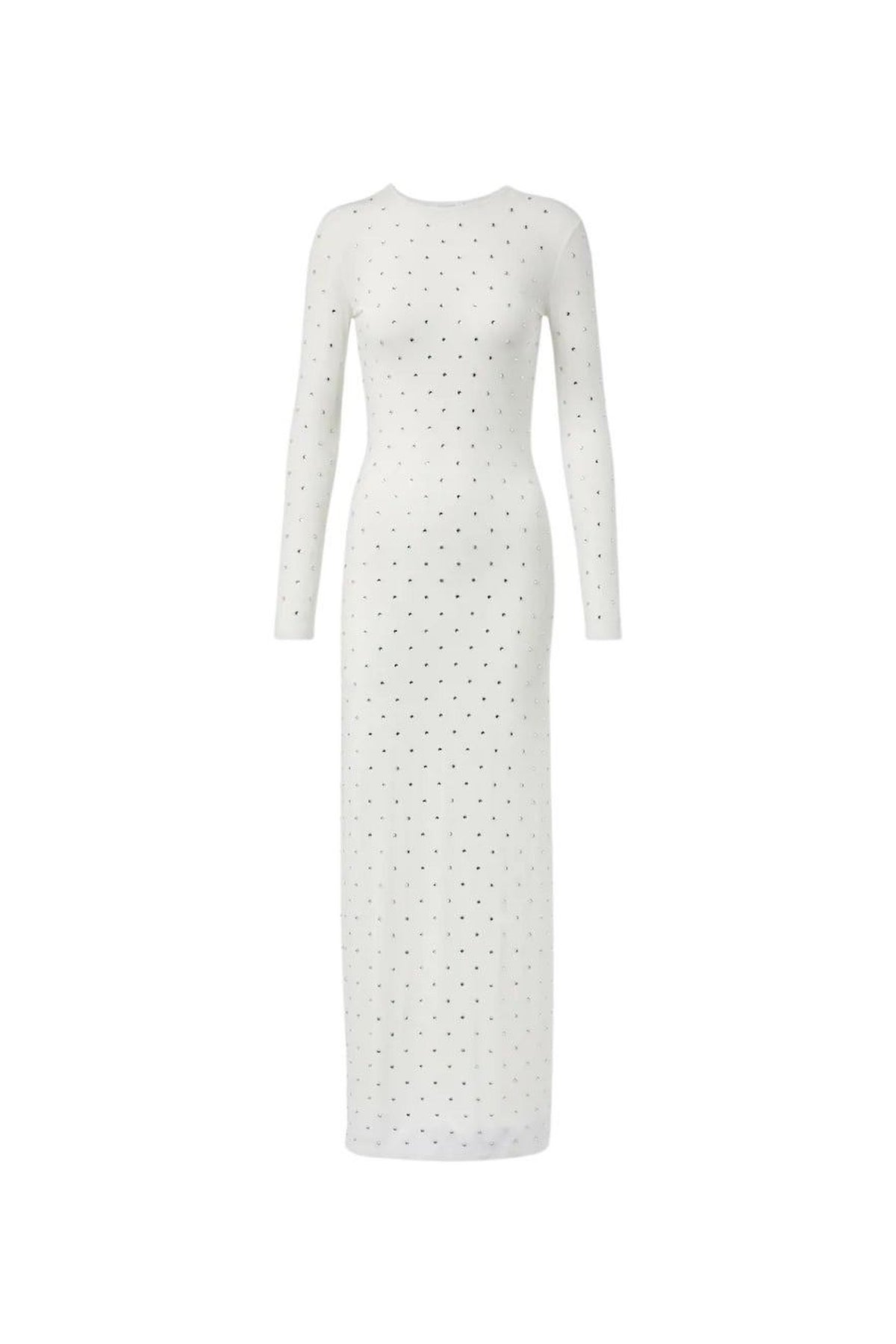 White long dress in jersey