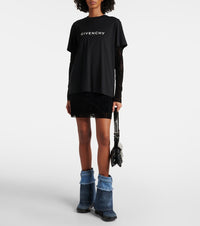 Bottines Shark Lock Biker 85 en denim délavé - Dark Blue