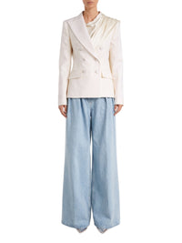Denim flared trousers - Blue