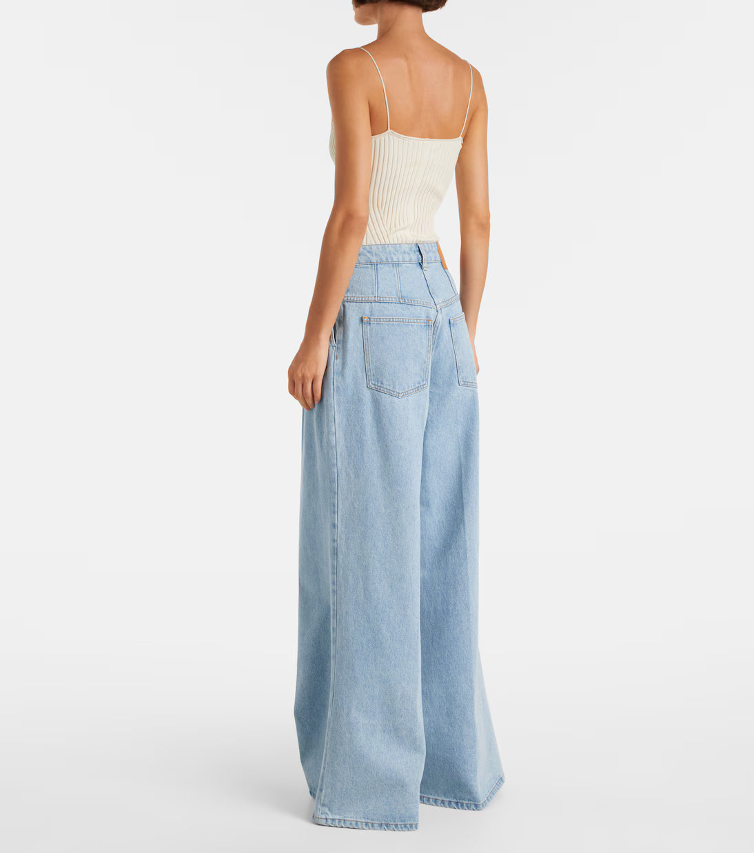 Denim flared trousers - Blue
