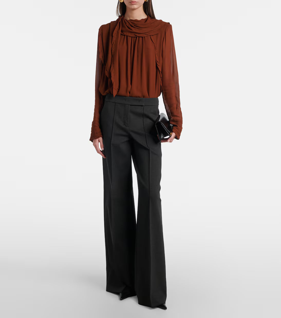 Sheer Twist Blouse - Caramello