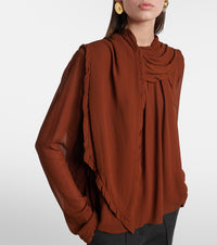 Sheer Twist Blouse - Caramello