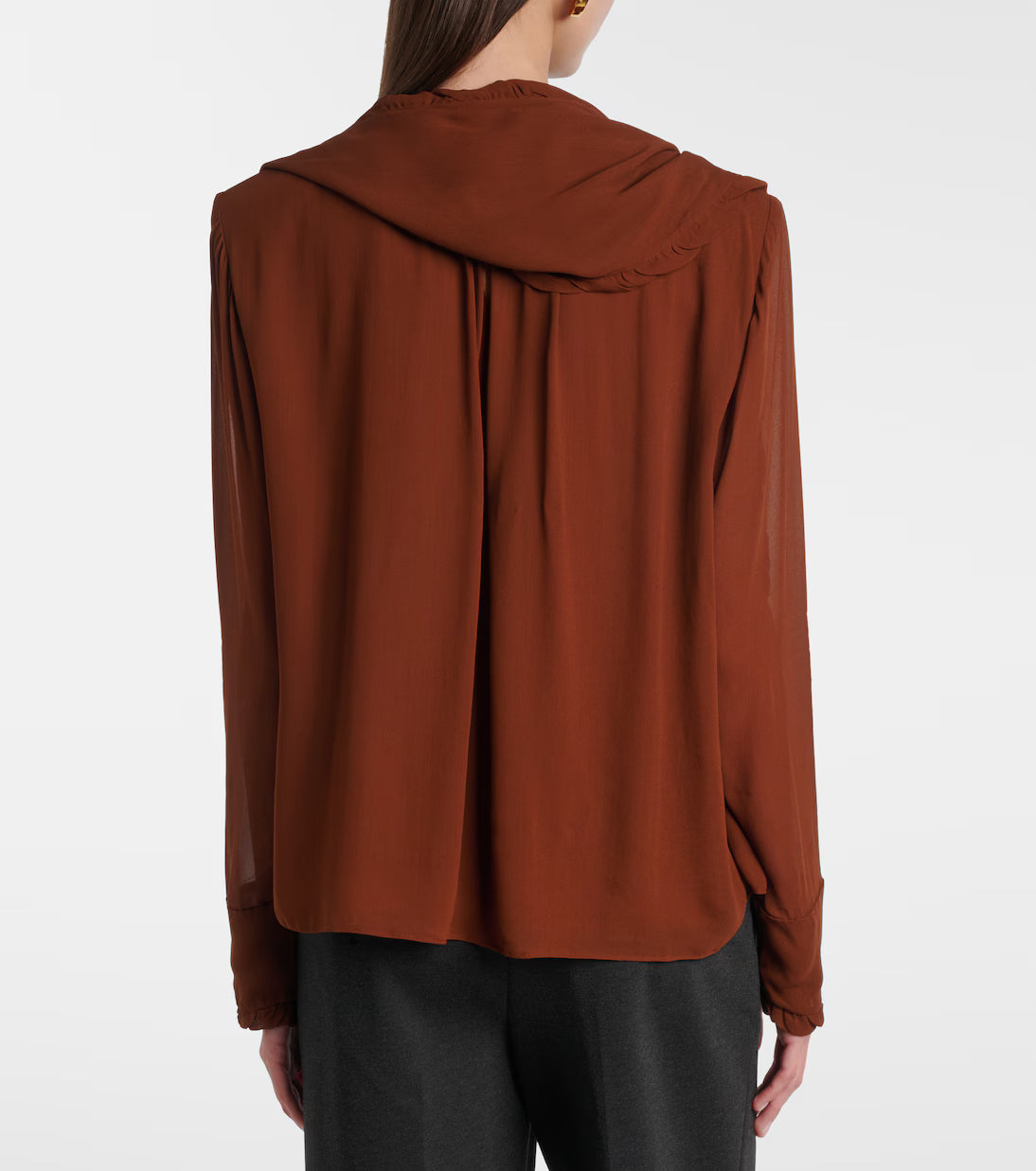 Sheer Twist Blouse - Caramello