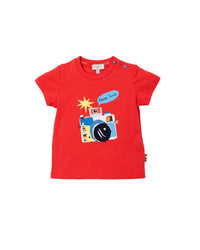 Cotton T-shirt - Red Orange