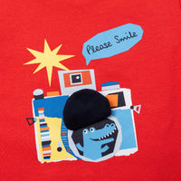 Cotton T-shirt - Red Orange