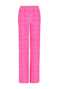 PRIX MARQUE : 95€_Fuschia Jacquard Pantalon - Fuschia Jacquard