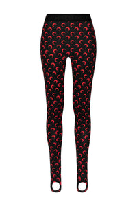 PRIX MARQUE : 150€_All Over Red Moon & Black Legging - All Over Red Moon & Black