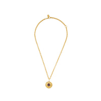 Collier Medaille doré à l'or fin et Améthyste - Violet