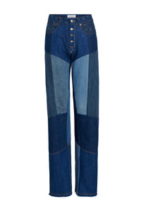 PRIX MARQUE : 320€_Medium Dark Blue Moono Pantalon - Medium Dark Blue Moono