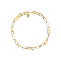 Atlantis fine gold and enamel necklace - White