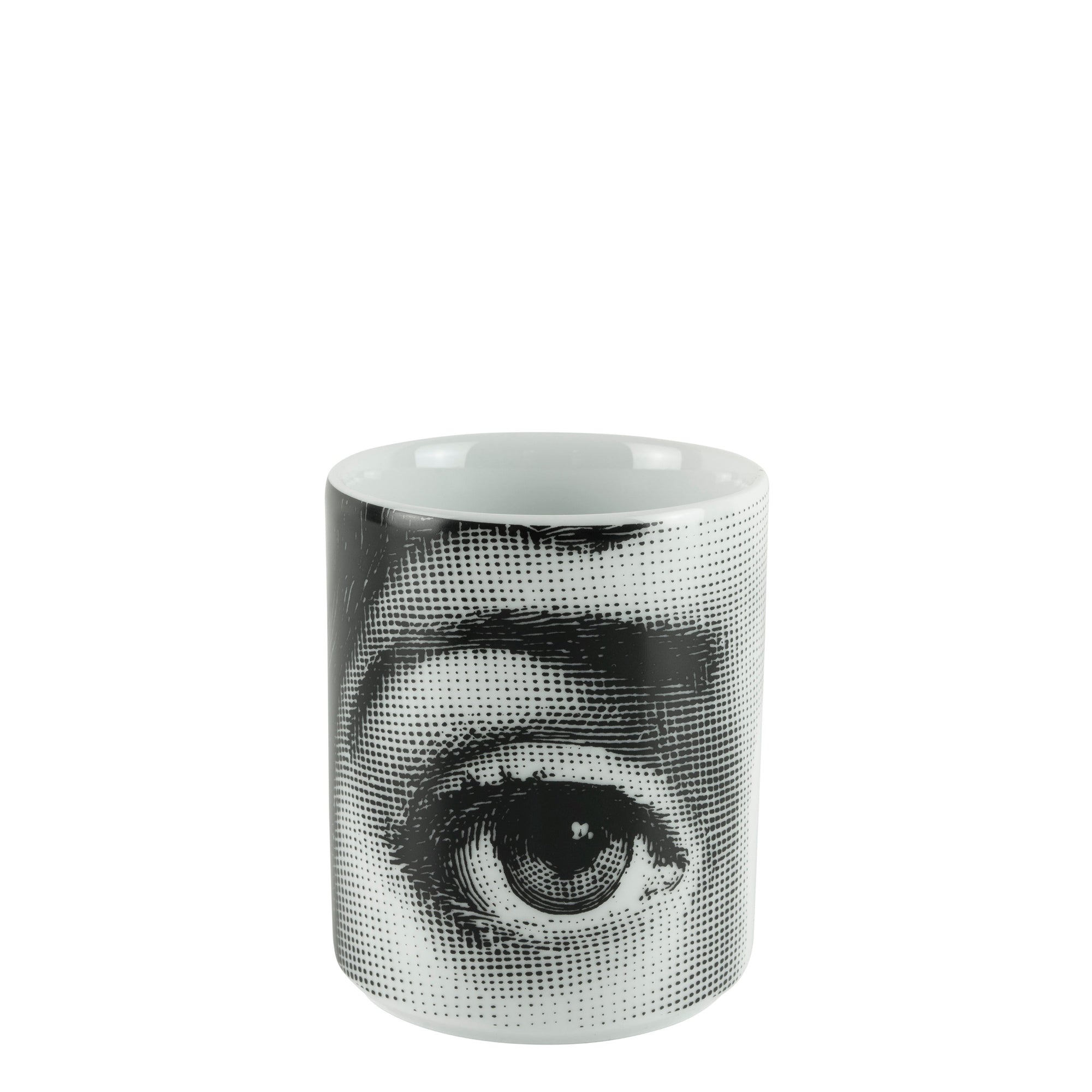 Occhi porcelain pencil case - Black & White