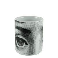 Occhi porcelain pencil case - Black & White