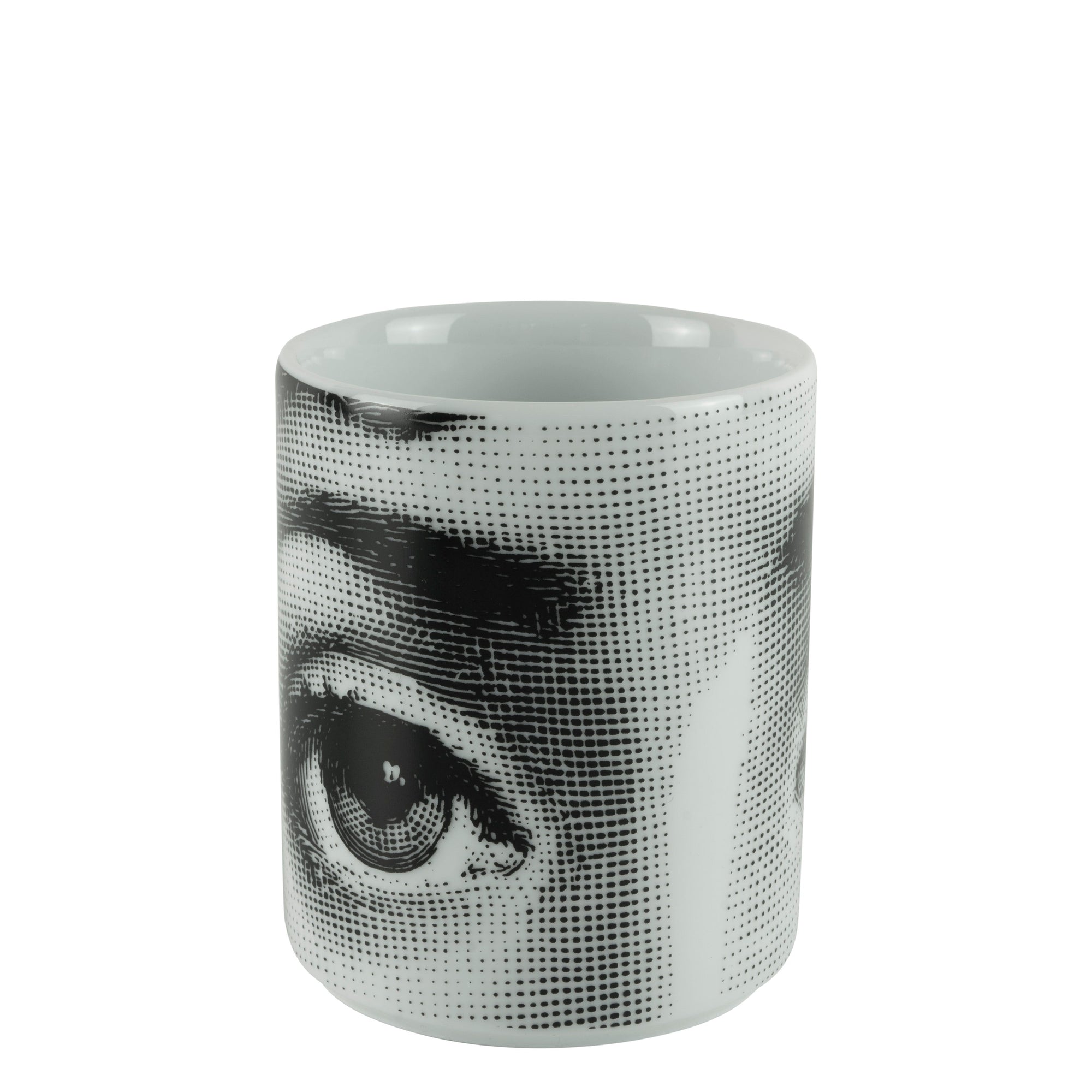 Occhi porcelain pencil case - Black & White