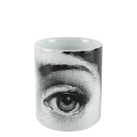 Occhi porcelain pencil case - Black & White