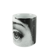 Occhi porcelain pencil case - Black & White