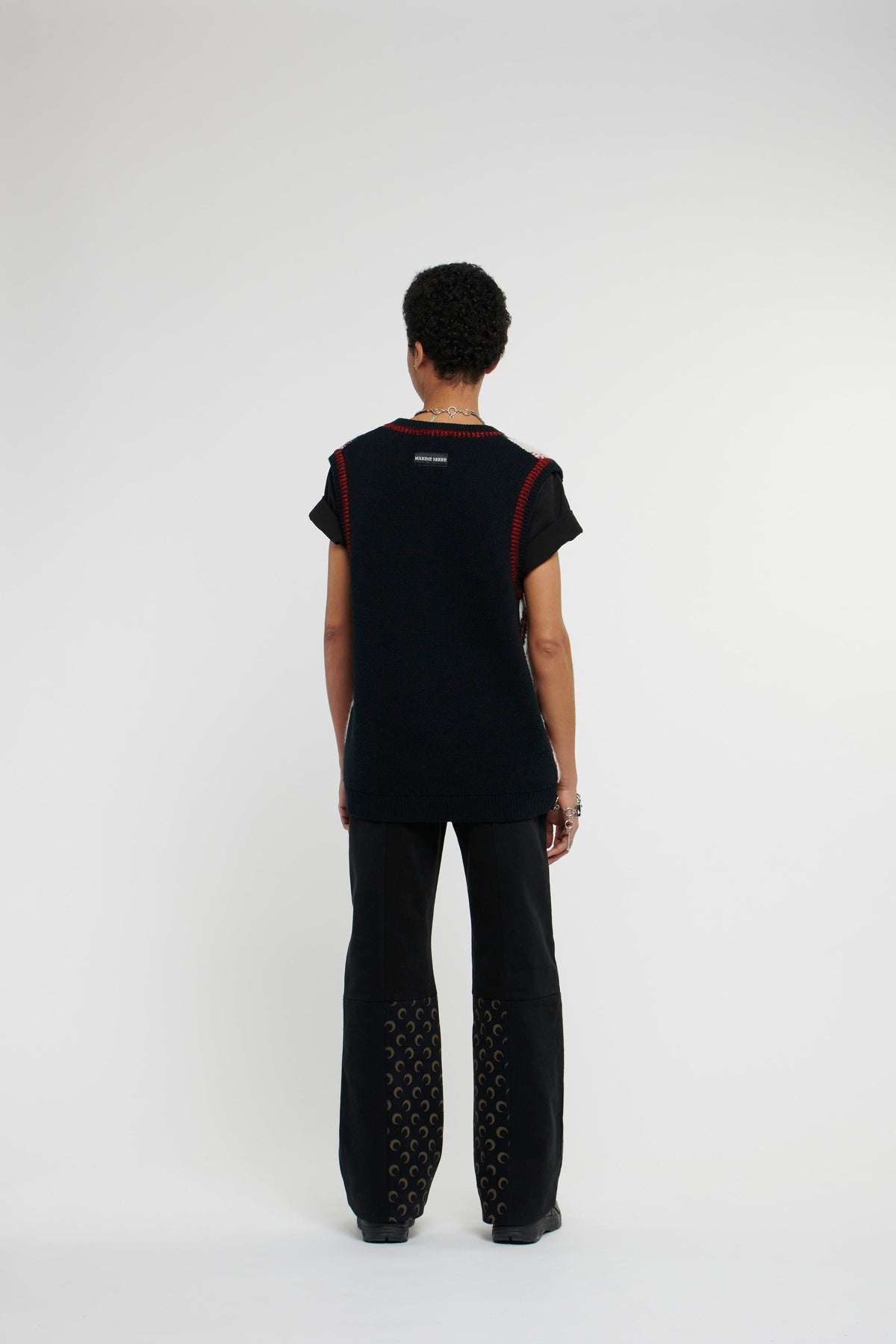 Pantalon boyfriend Moon en denim - Black