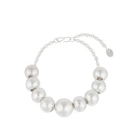 Collier Bubble en laiton argenté - Laiton Argenté