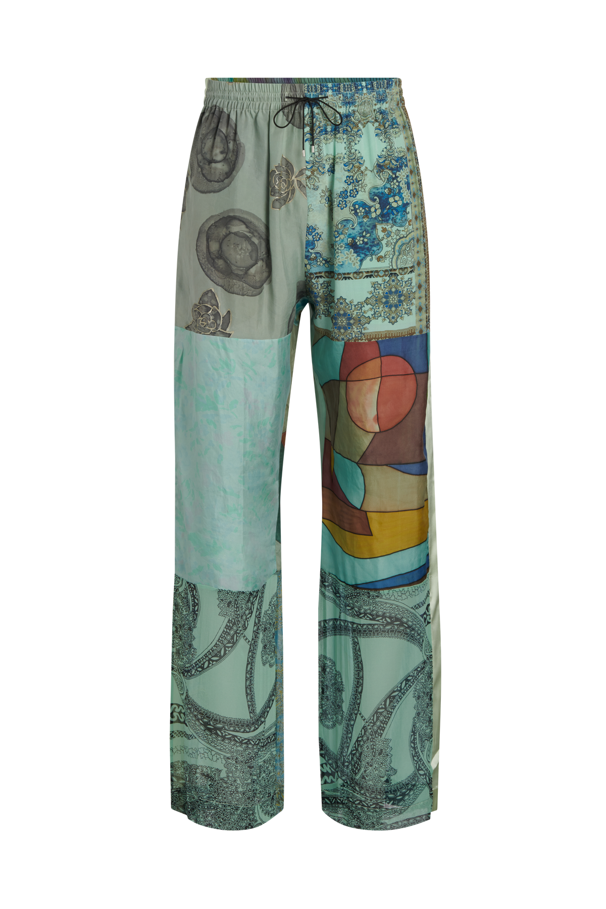 Pantalon en soie Upcyclé unisex - Bok Choy