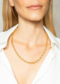 Collier Artsy doré à l'or fin - Doré
