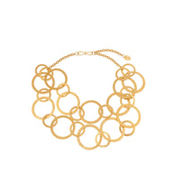 Collier Saturn doré à l'or fin - Doré