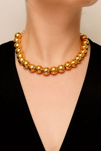 Collier Bubble doré à l'or fin - Doré