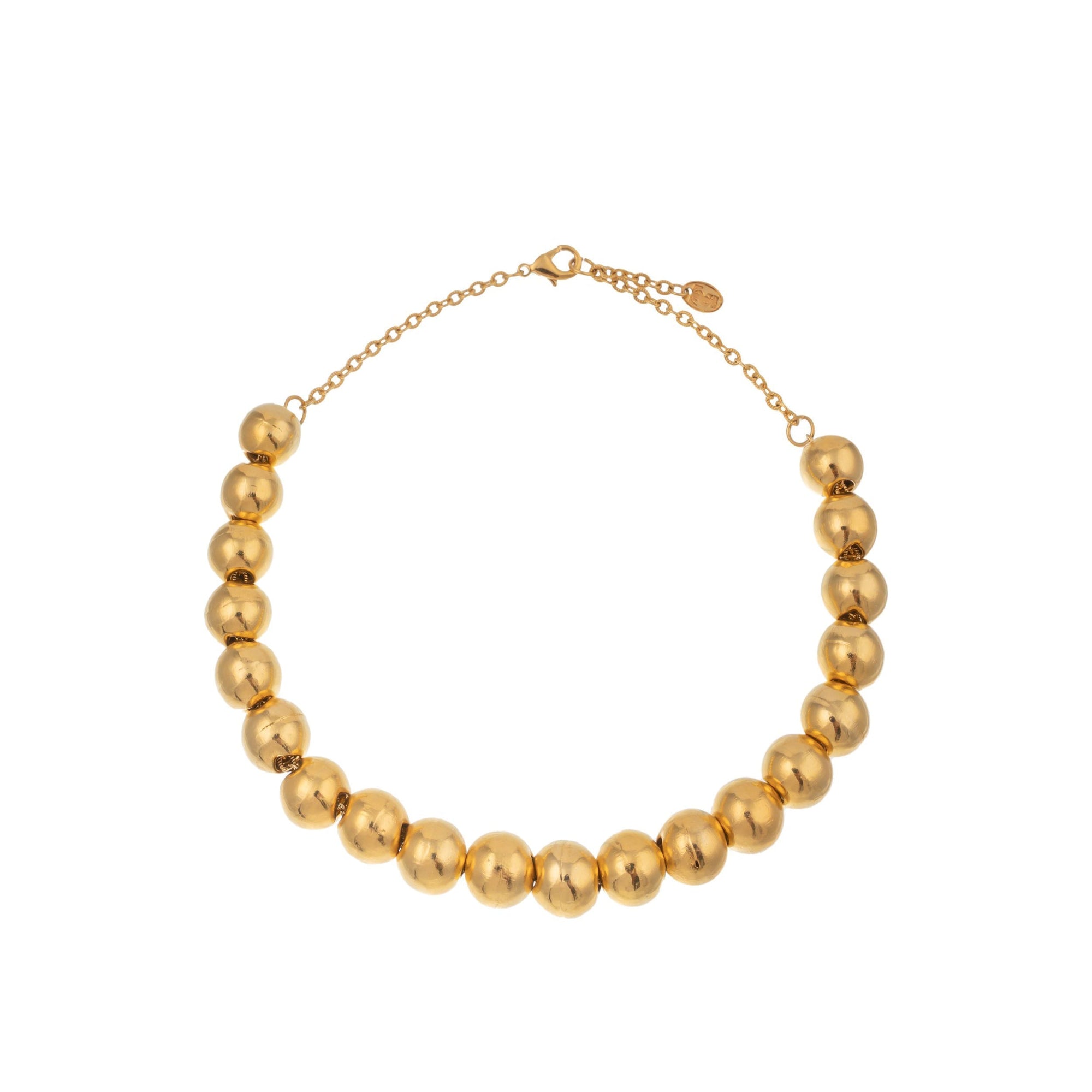 Collier Bubble doré à l'or fin - Doré