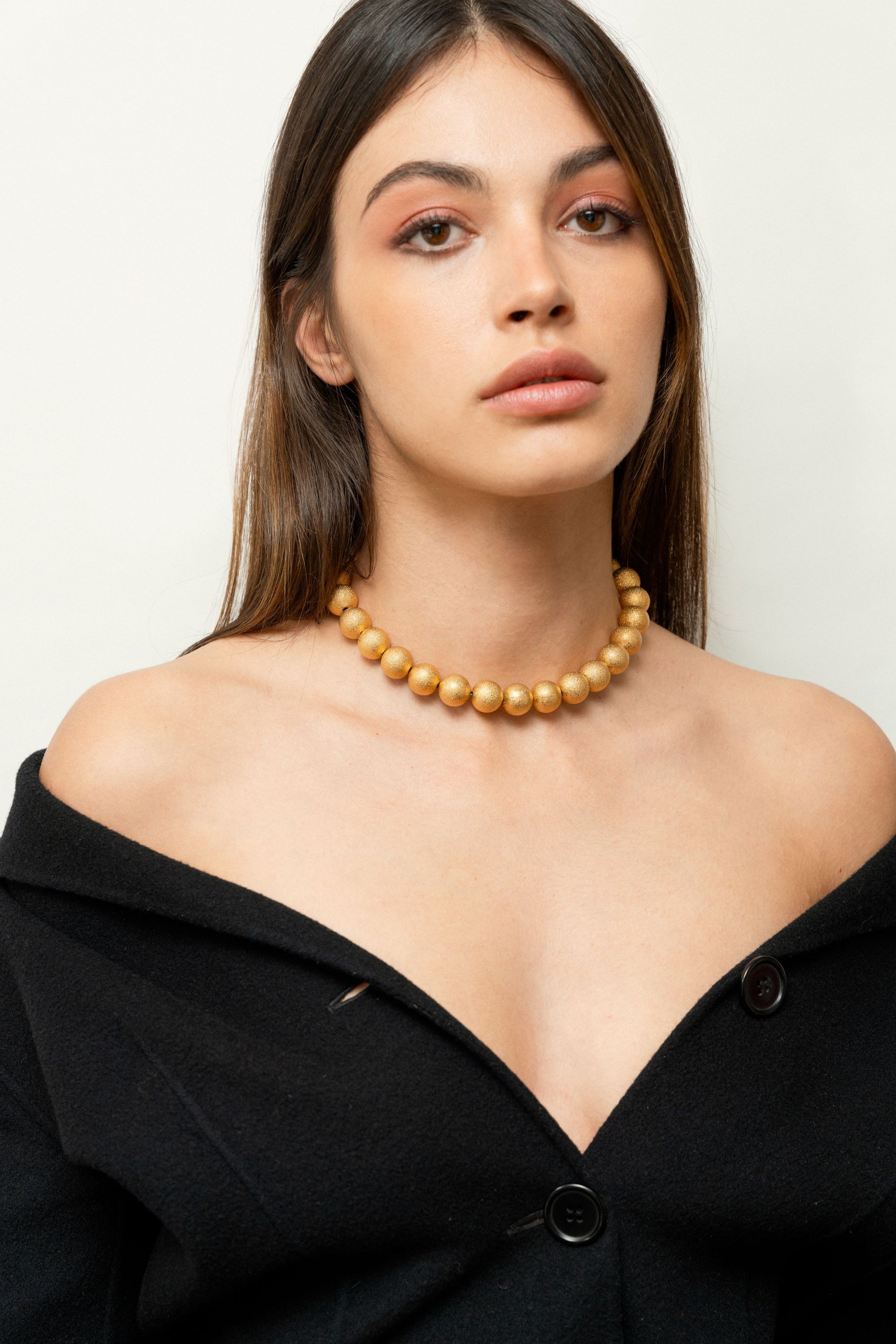 Collier Bubble doré à l'or fin - Doré