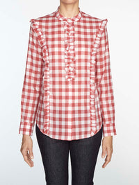1qty RELIQUAT 90€ 0%  / Chemise Prairy à volant - Red Multicolor