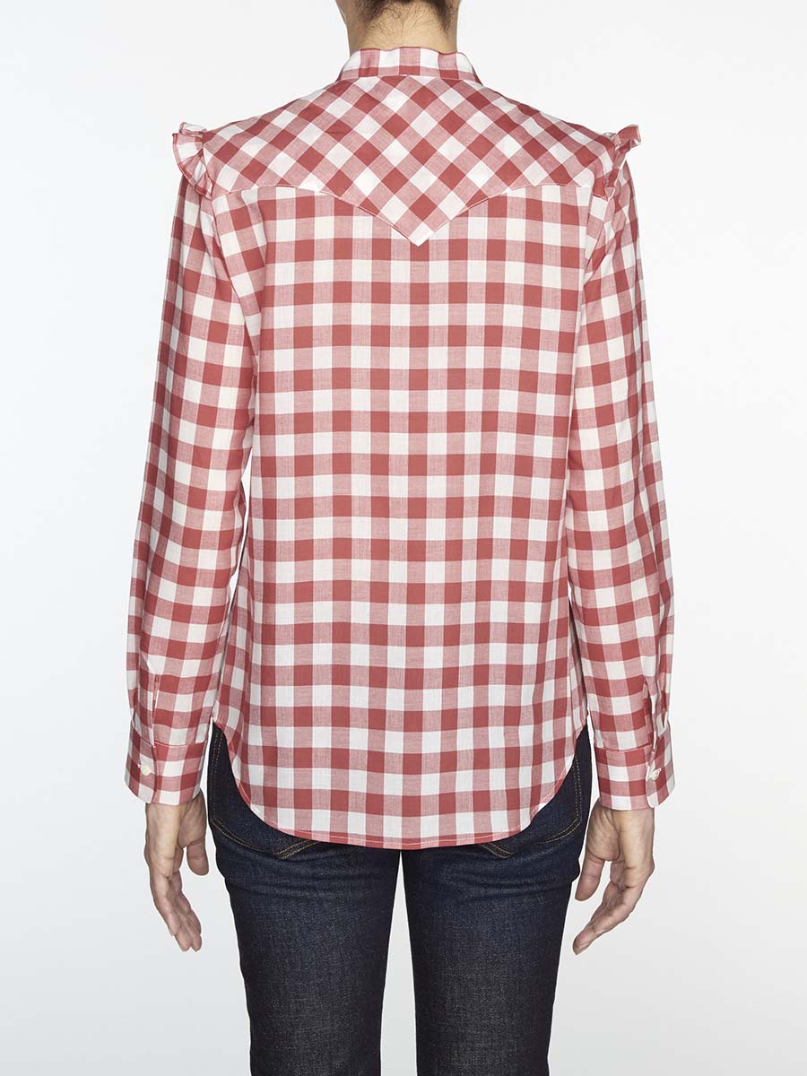1qty RELIQUAT 90€ 0%  / Chemise Prairy à volant - Red Multicolor