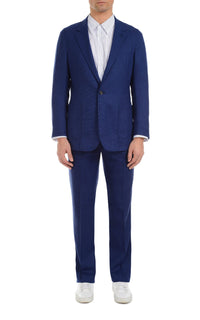 Gryphius Jacket en bleu marine open weave laine