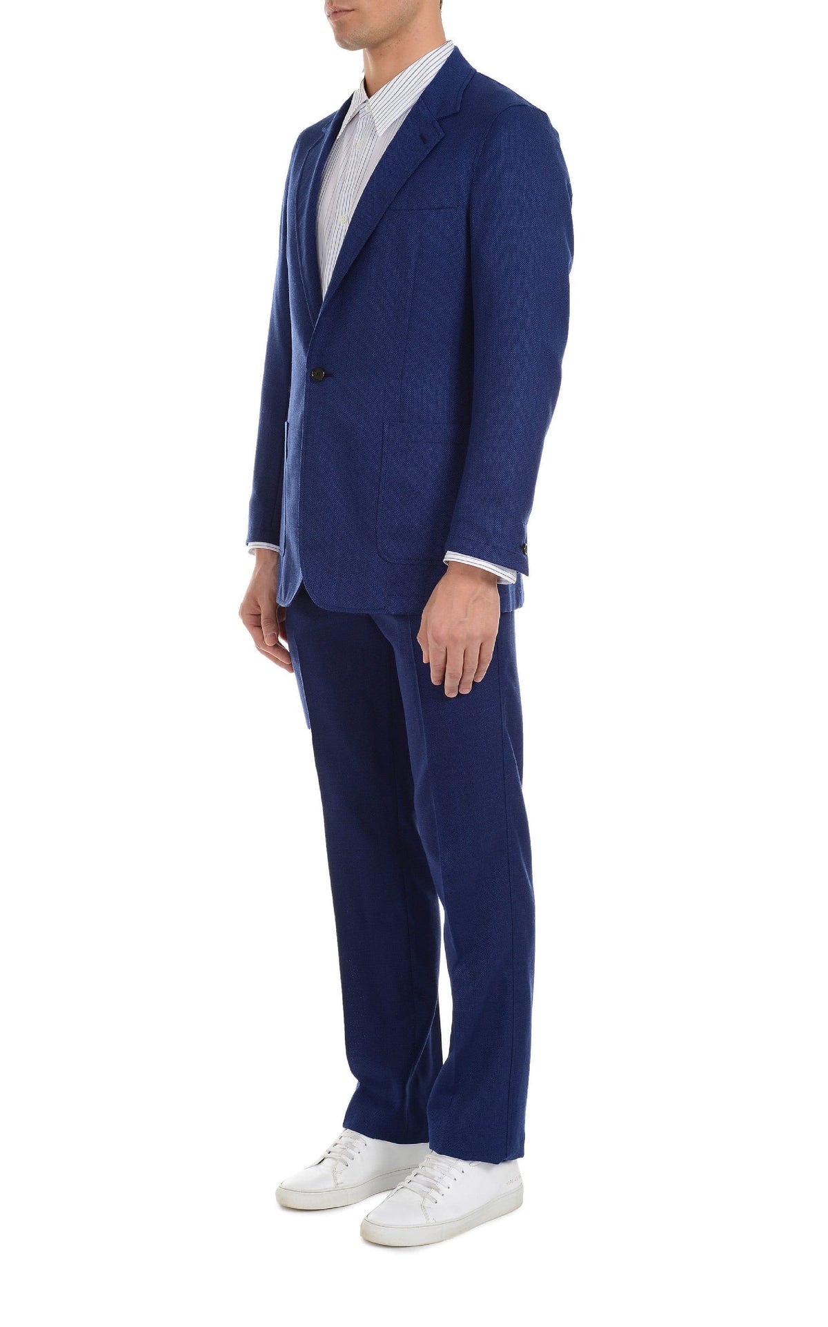 Gryphius Jacket en bleu marine open weave laine