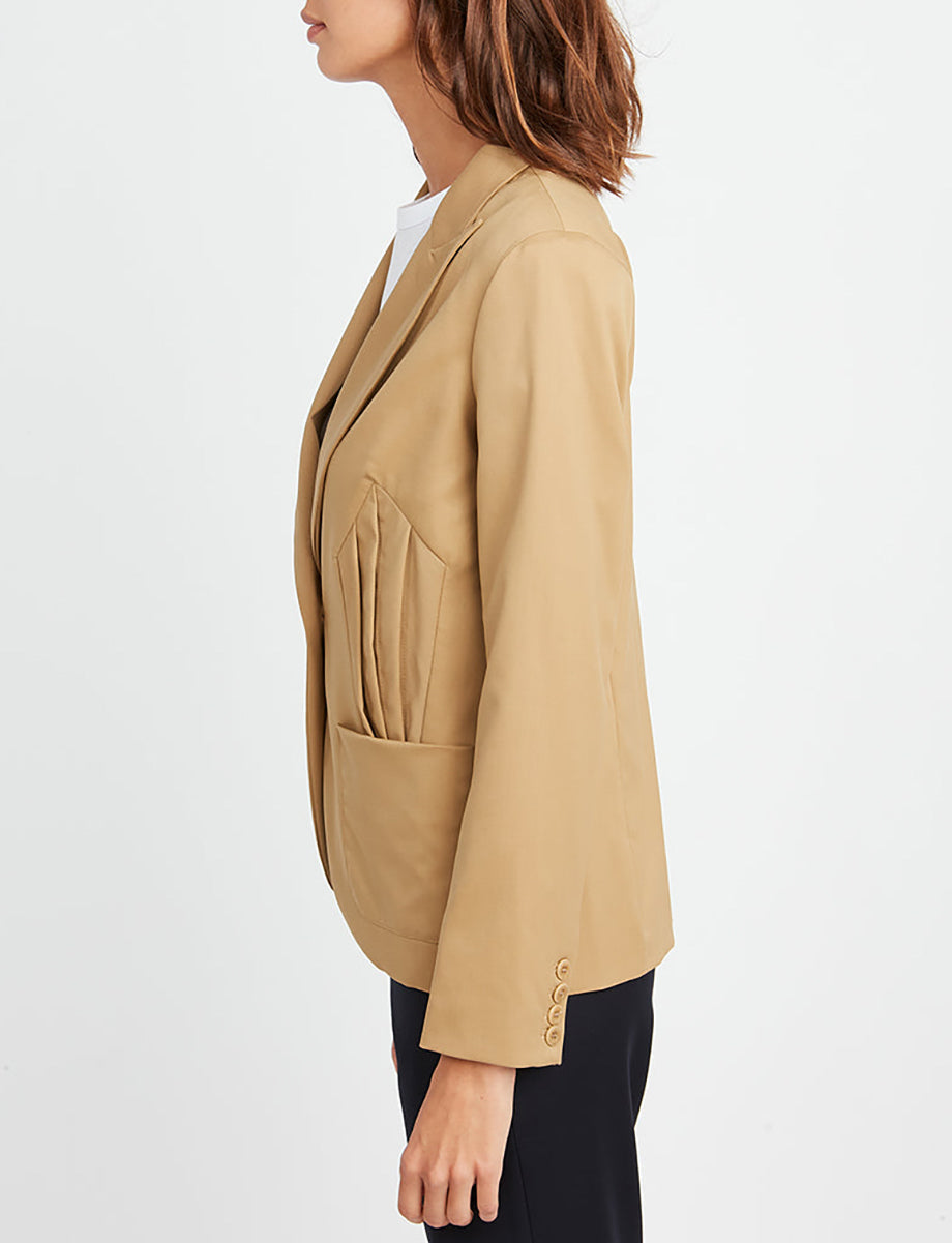 2qty RELIQUAT 125€ 25%  / Blazer Garance ajusté en laine - Sand