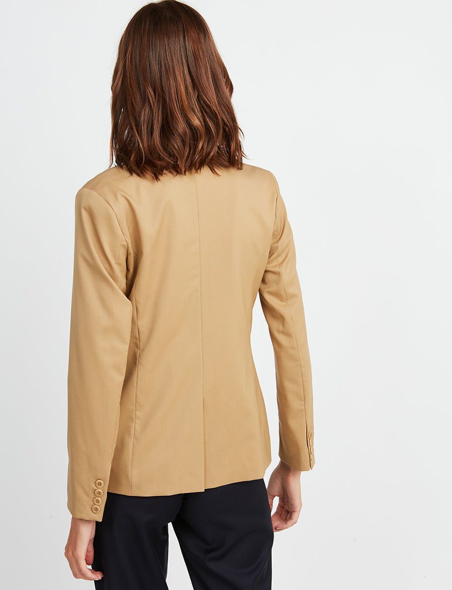 2qty RELIQUAT 125€ 25%  / Blazer Garance ajusté en laine - Sand