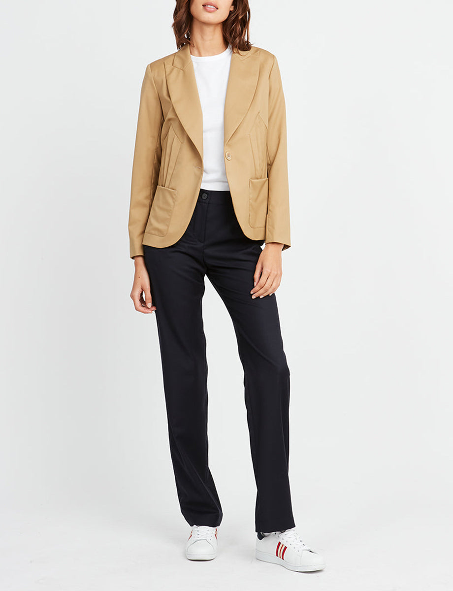 2qty RELIQUAT 125€ 25%  / Blazer Garance ajusté en laine - Sand