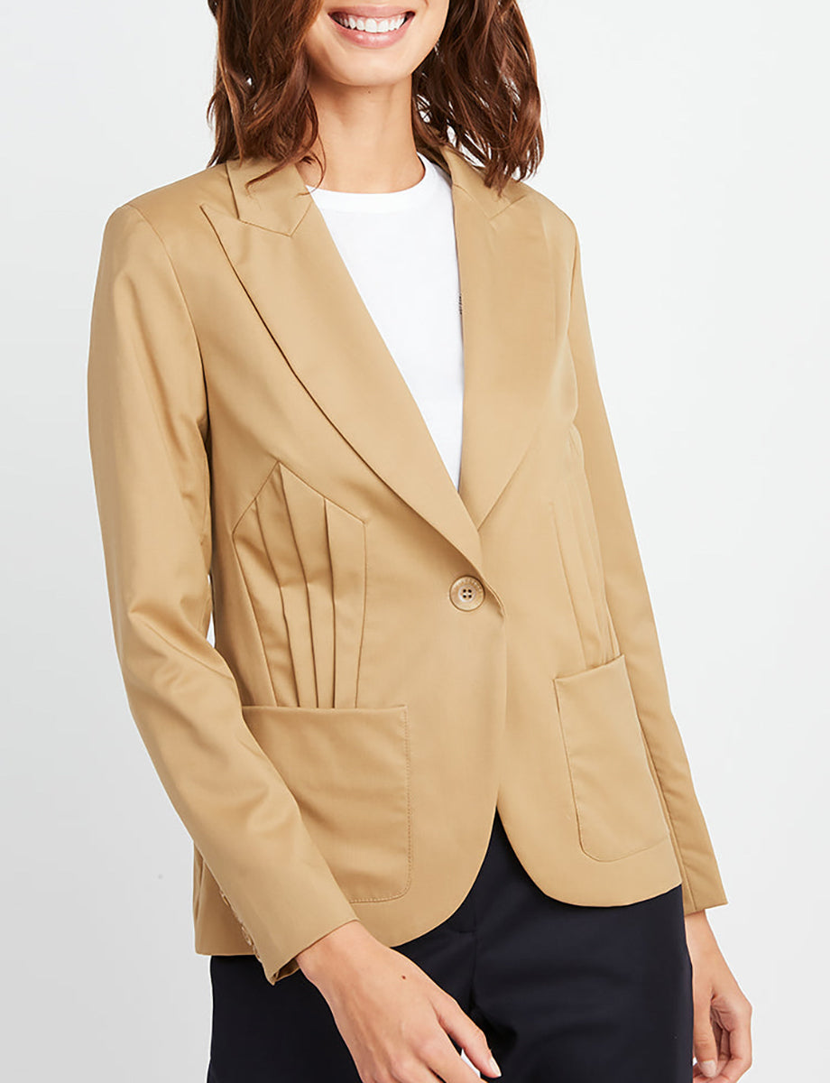 2qty RELIQUAT 125€ 25%  / Blazer Garance ajusté en laine - Sand