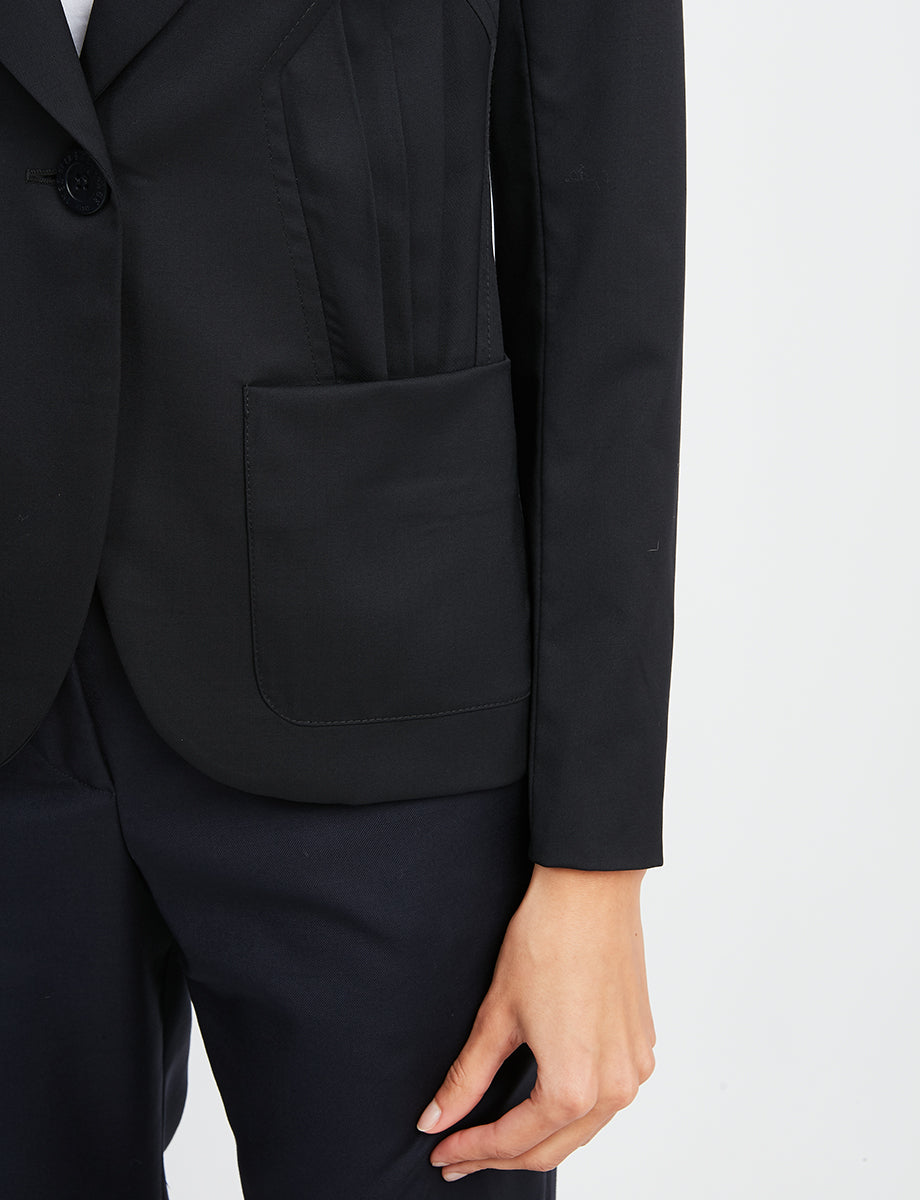 2qty RELIQUAT 125€ 0%  / Blazer Garance ajusté en laine - Blue Navy