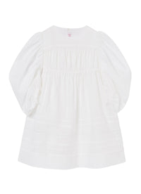 vestito bianco con maniche lunghe