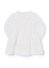 vestito bianco con maniche lunghe