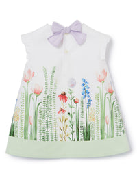 vestito a trapezio con stampa "siepe"