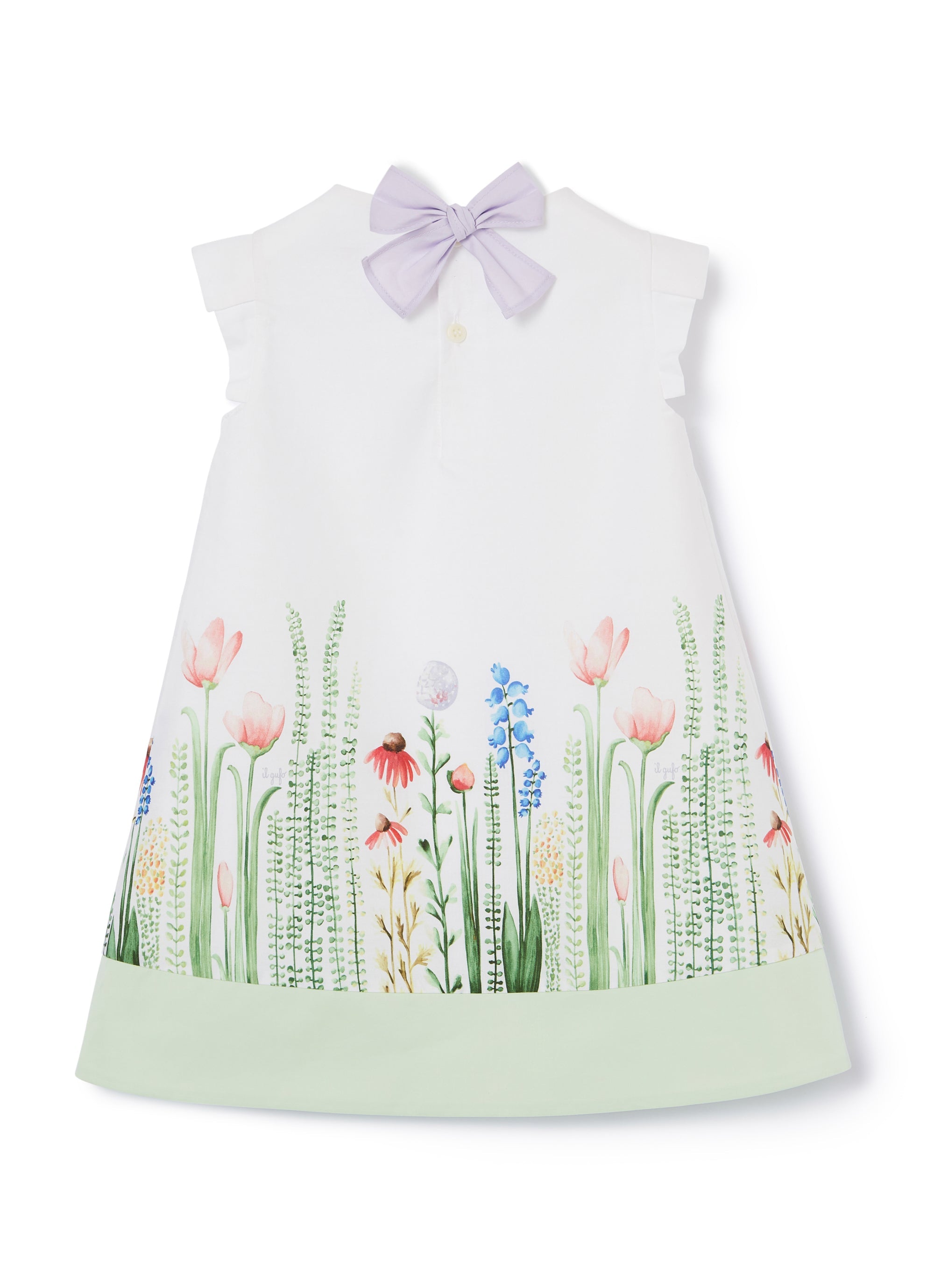 vestito a trapezio con stampa "siepe"