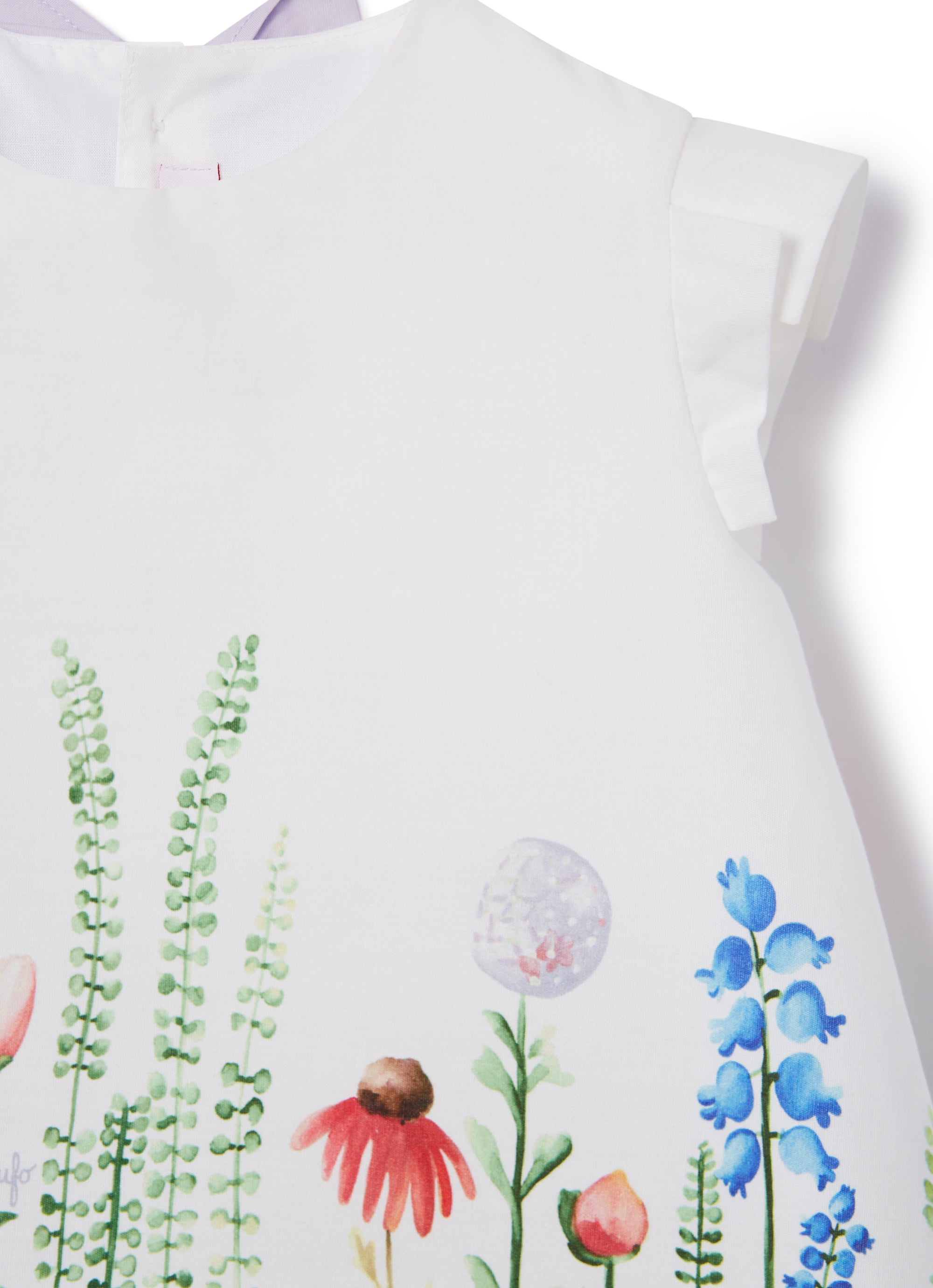 vestito a trapezio con stampa "siepe"